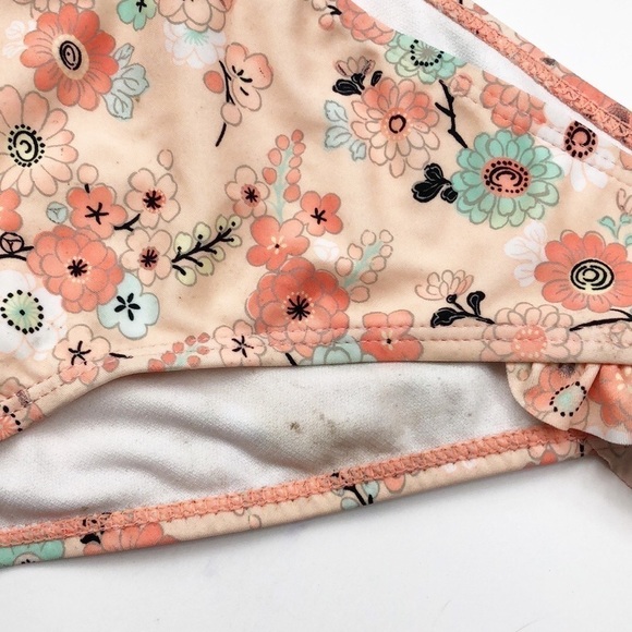 Raisins girls peach floral printed bikini bottoms - Picture 2 of 5